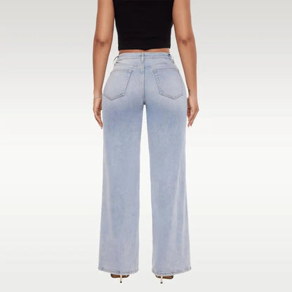 Velony™ Mid-Low Rise Stretch Wide-Leg Jeans