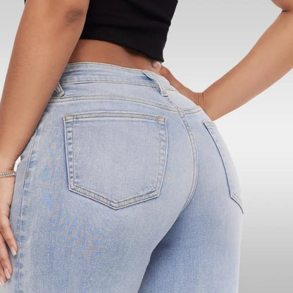 Velony™ Mid-Low Rise Stretch Wide-Leg Jeans