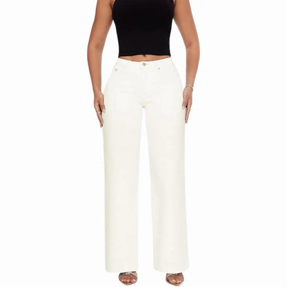 Velony™ Mid-Low Rise Stretch Wide-Leg Jeans