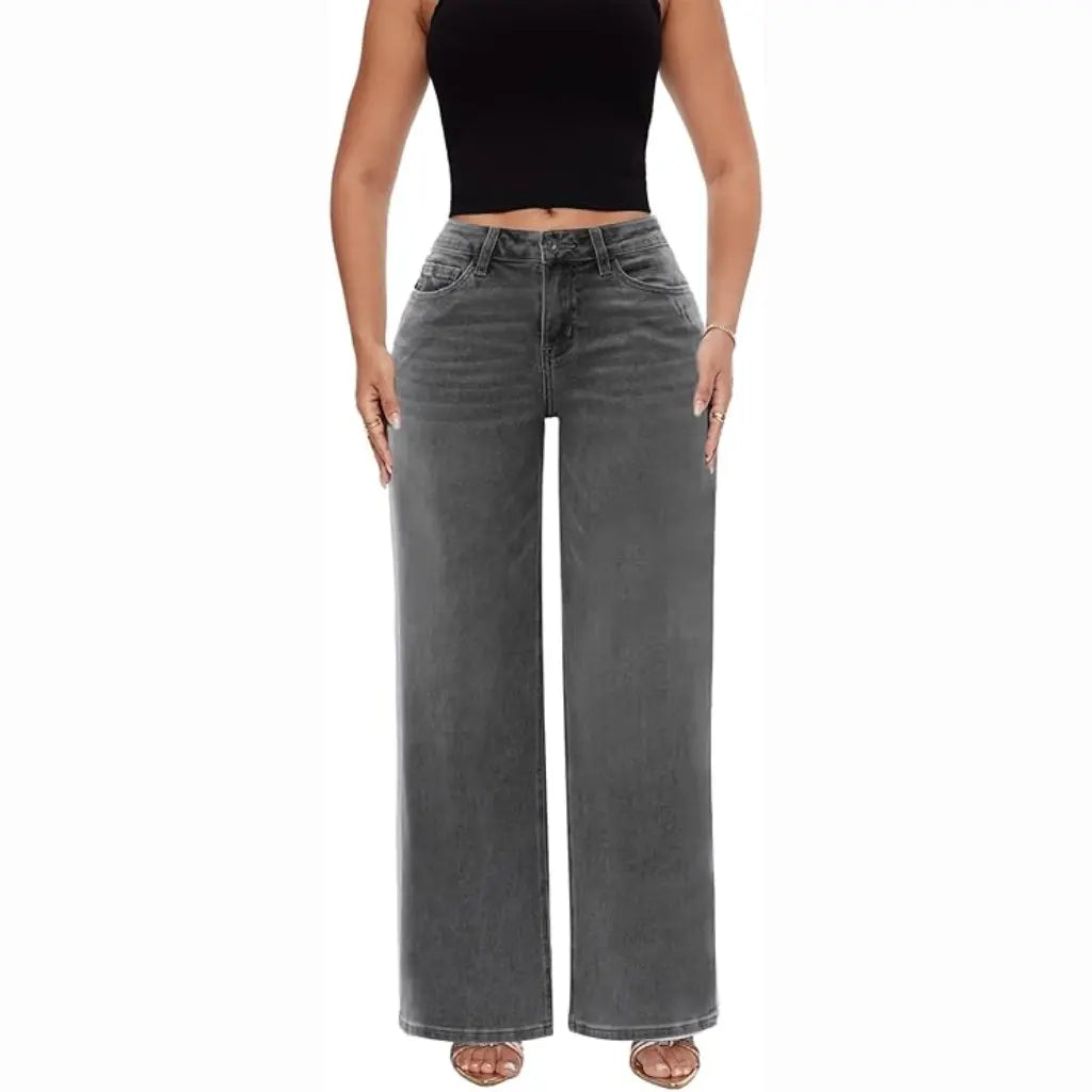 Velony™ Mid-Low Rise Stretch Wide-Leg Jeans